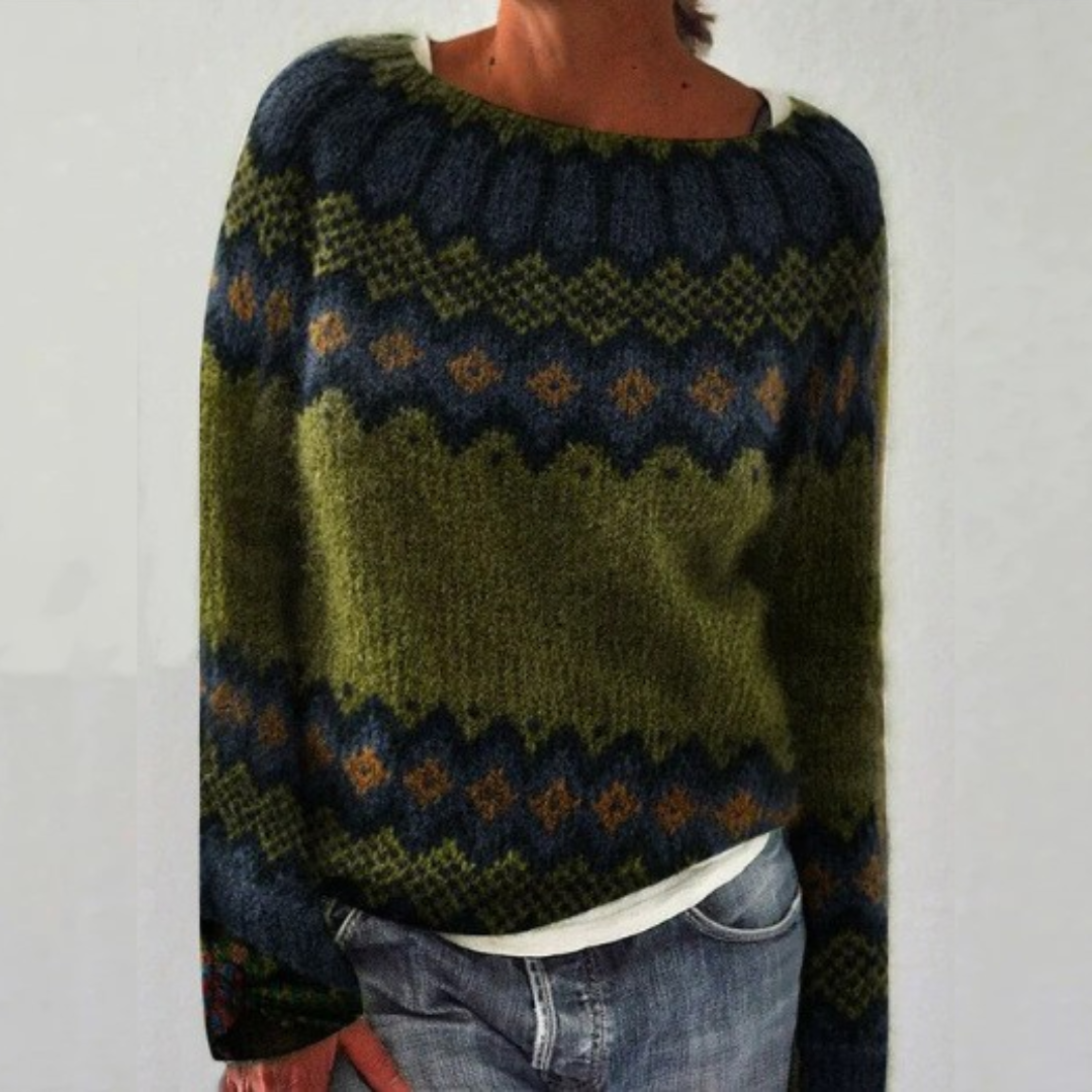 Salome retro knit sweater
