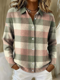 Grace pastel plaid cardigan