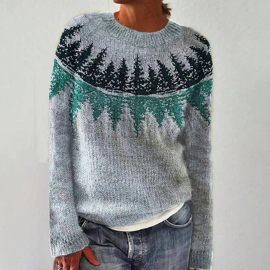 Swetlana retro knit sweater