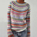 Aada retro knit sweater