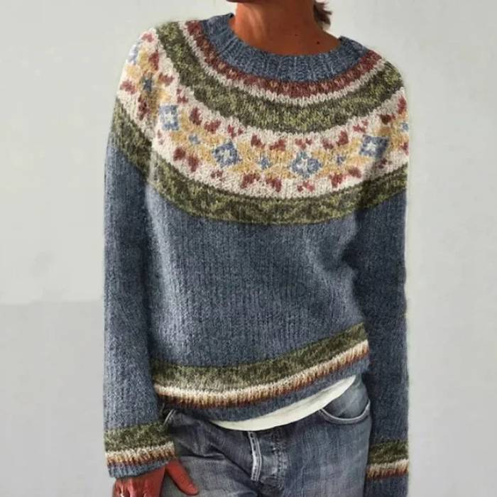 Katri retro knit sweater