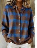 Liz soft check cardigan
