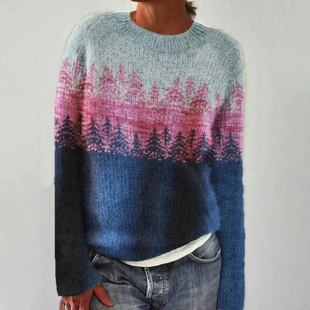 Swetlana retro knit sweater