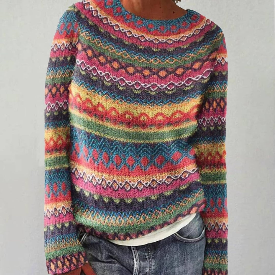 Brita retro knit sweater