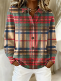 Gloria multicolour plaid cardigan