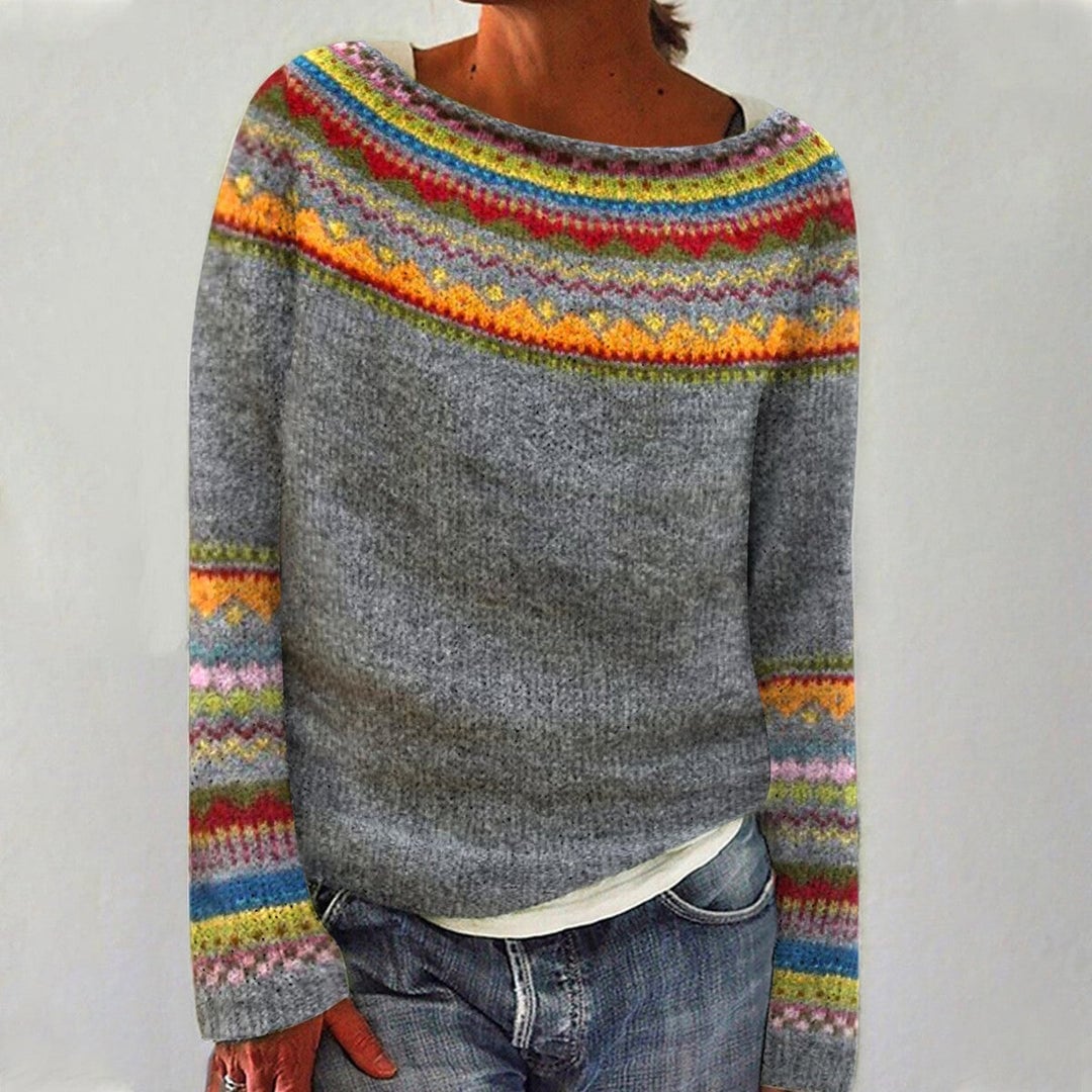 Eerika retro knit sweater